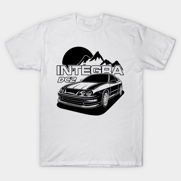 INTEGRA DC2 (Black Print) T-Shirt by WINdesign